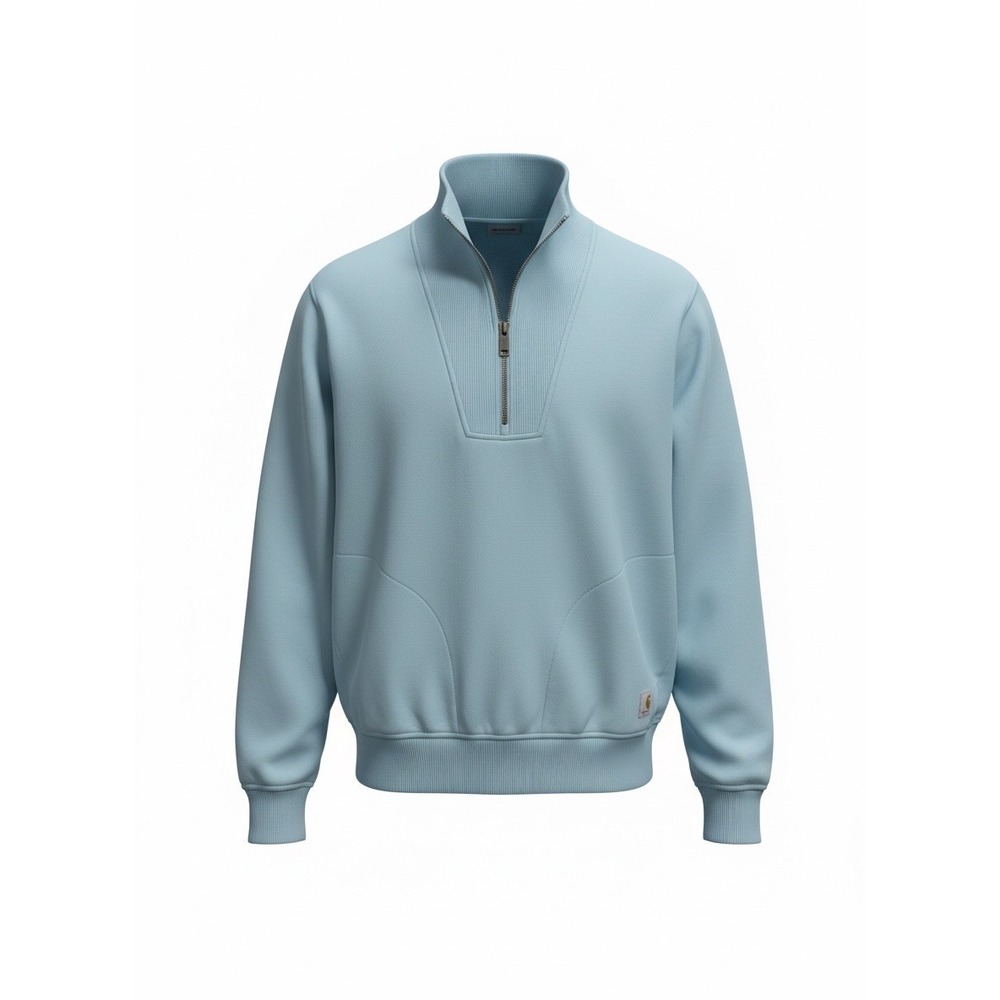 Carhartt Womens TS6451-W Quarter Zip Sweatshirt Light Blue XS Fall 2025